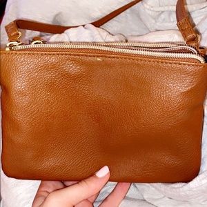 light brown small purse